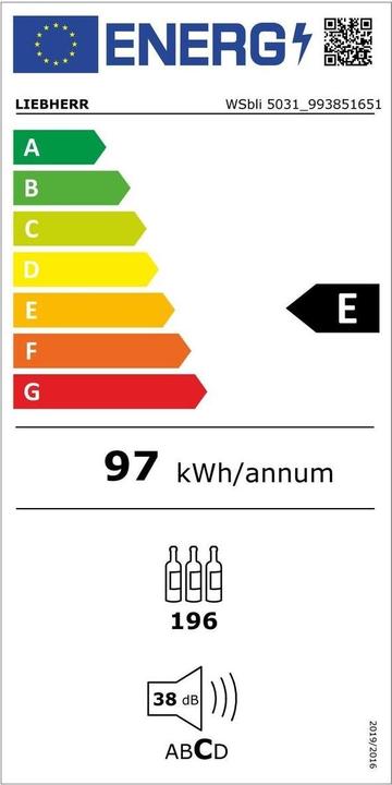 Energie-Label Liebherr 'WSbli 5031'