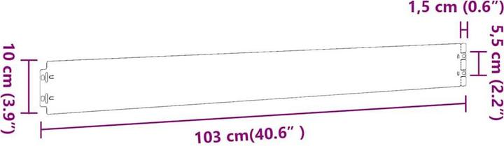 Immagine prodotto vidaXL Rasenkante (103 cm)
