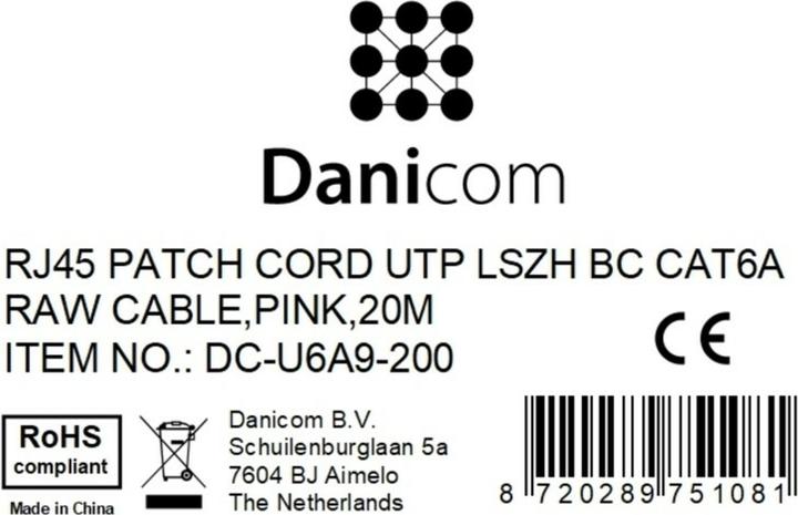 Produktbild Dsit CAT6a Netzwerkkabel 100% Kupfer (CAT6a, 20 m)