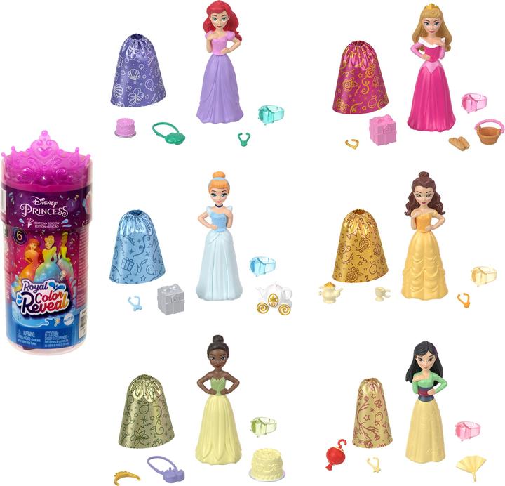 Produktbild Hasbro Disney Prinzessin Small Dolls Royal Color Reveal Sortiment Welle 2