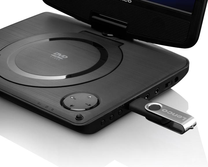 Produktbild Lenco DVP-935 - Portable DVD-speler met batterij - 9 inch - Zwart (Tragbarer DVD-Player)