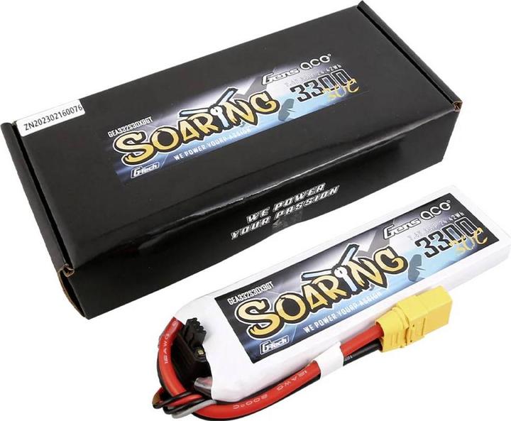 Produktbild Gens Ace Battery G-Tech Soaring 3300mAh 7.4V 30C 2S1P XT90 (7.40 V, 3300 mAh)