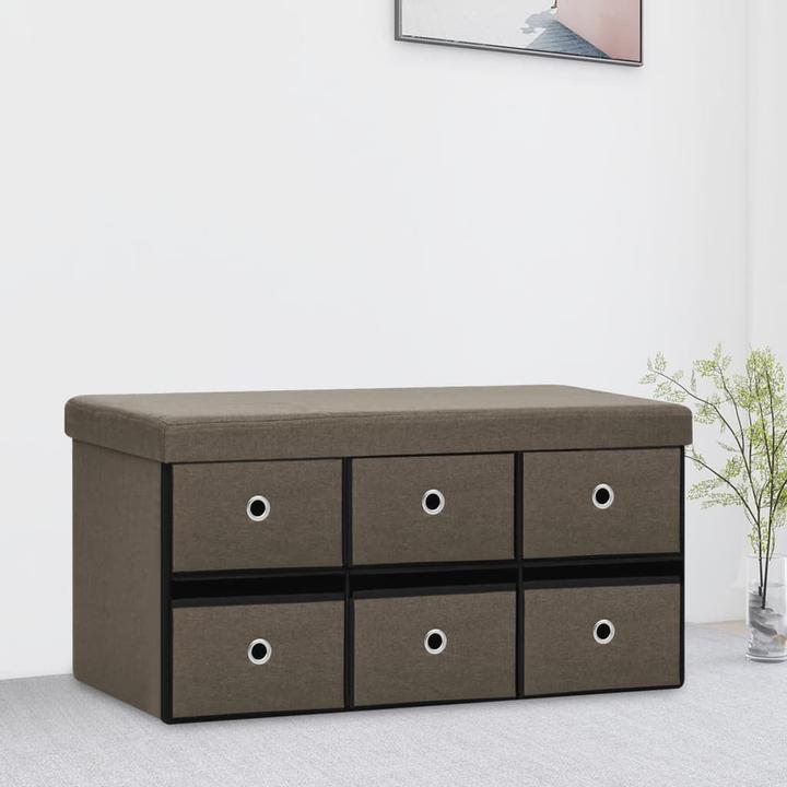 Actual product image vidaXL Bench with storage space (76 cm)
