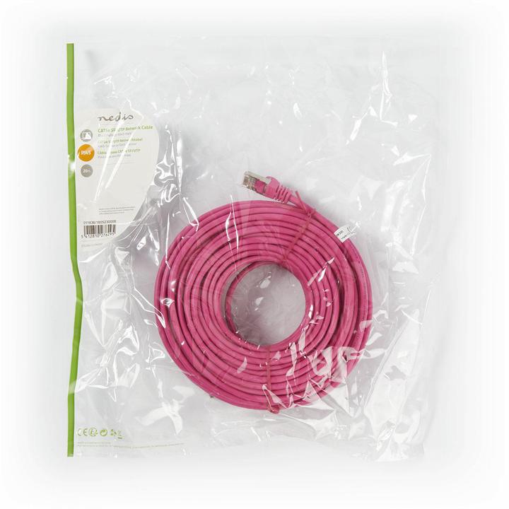 Immagine prodotto Nedis Cavo Cat 5e SF/UTP RJ45 (8P8C) maschio RJ45 (8P8C) maschio rotondo PVC Unisex (SF/UTP, CAT5e, 20 m)