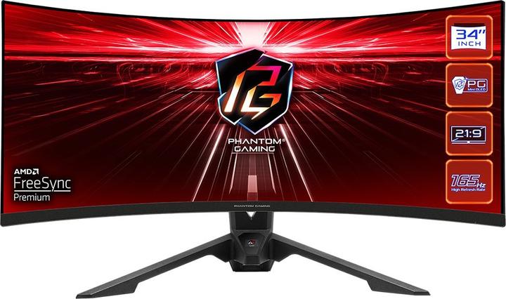 Productafbeelding AsRock Phantom Gaming PG34WQ15R34 (3440 x 1440 pixels, 34")