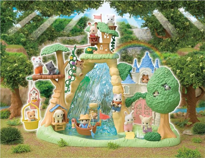 Actual product image Sylvanian Families Waterfall adventure playground