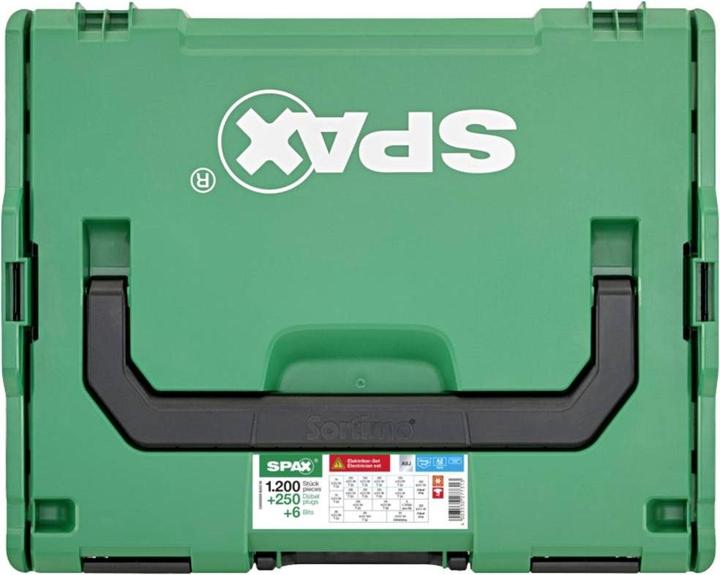 Produktbild Spax Elektriker Montagekoffer L-Boxx Kunststoff T-Star Plus (1200 Schrauben pro Stück)