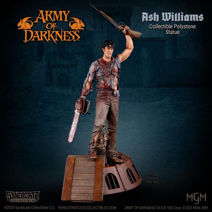 Actual product image Toynk Toys Army of Darkness Statue 1/10 Ash Williams 28 cm