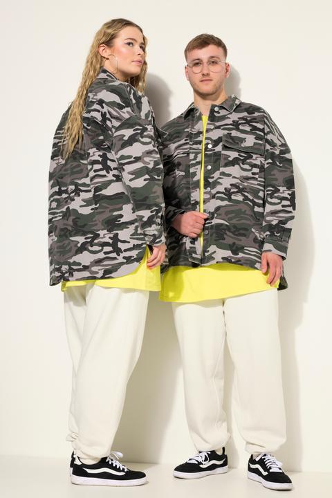 Immagine prodotto Studio Untold Camicia unisex dal taglio oversize con camouflage (S)