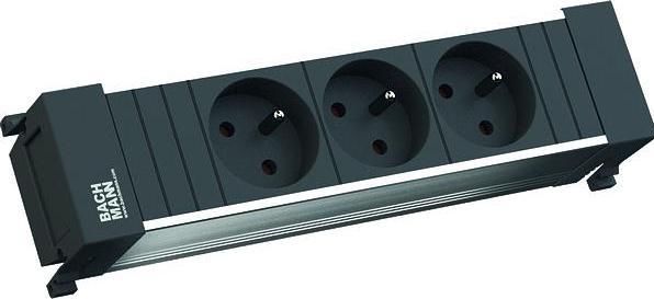 Produktbild Bachmann POWER FRAME - 3xUTE (3 x, CEE 7/5, CEE 7/3, 0.10 m)