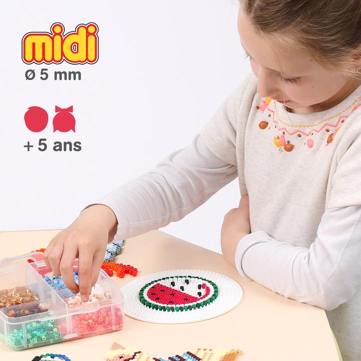 Actual product image Hama Perlen Hama pearl red neon ironing service (035)