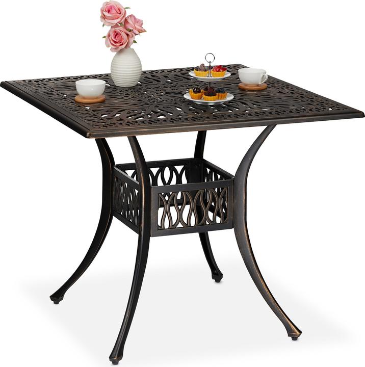 Actual product image Relaxdays garden table (90 cm)