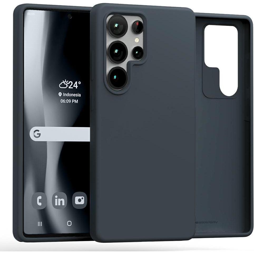 Mercury Case Pure MagSafe Silicone Sam S25 Ultra navy (Samsung Galaxy S25 Ultra), Cover smartphone, Blu