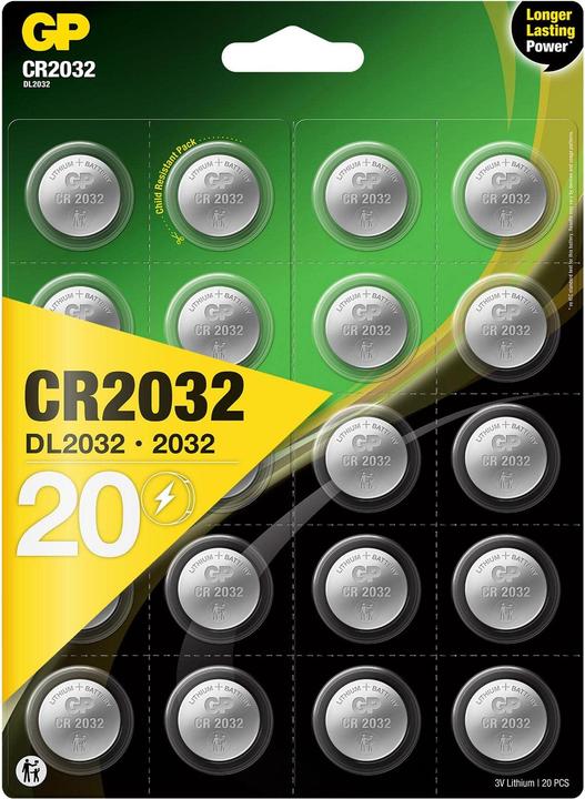 Produktbild GP Batteries CR2032 (20 Stk., CR2032, 220 mAh)