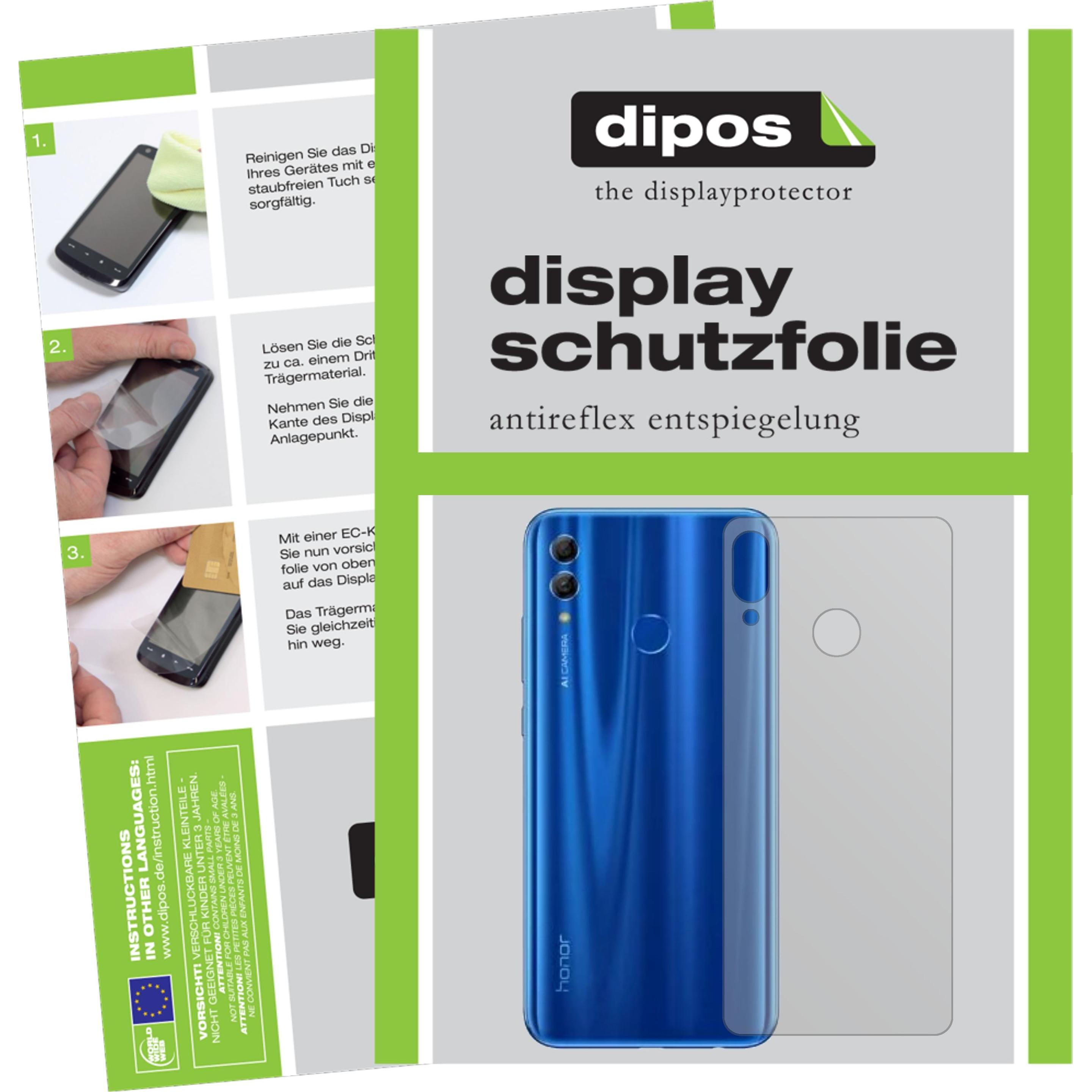 Dipos Displayschutzfolie Antireflex (6 Stück, Honor 10i), Smartphone Schutzfolie, Transparent