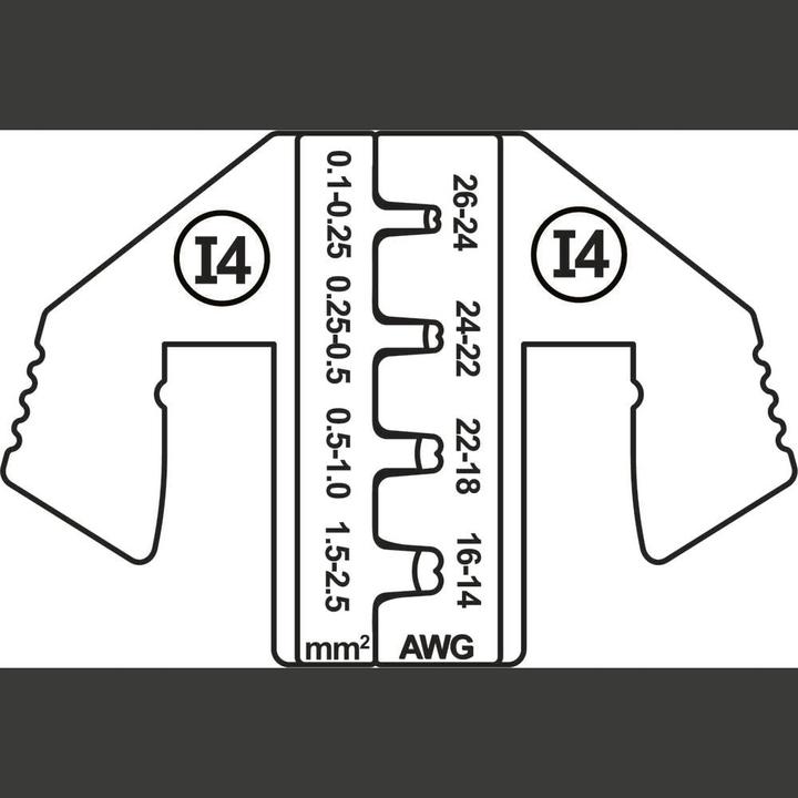 Image du produit Toolcraft Plage de sertissage des fiches plates : 0,1 à 2,5 mm². (34.10 mm)
