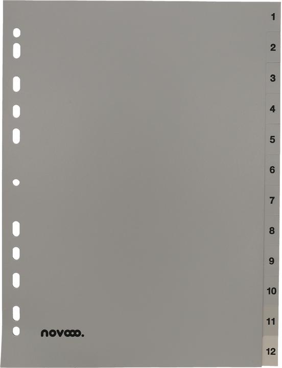 Produktbild Novooo Register PP grau A4