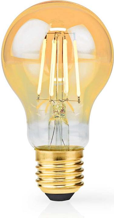 Produktbild Nedis LBDE27A60GD LED-Filament-Lampe E27 A60 4.9 W 470 lm 2100 K Extra warmweiss Anzahl der Lampen in (E27, 470 lm, 1 x)