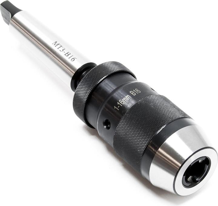 Actual product image Wiltec Quick-release chuck MT3-B16 with 16mm Clamping Range and integrated Morse Taper (16 millimetres)