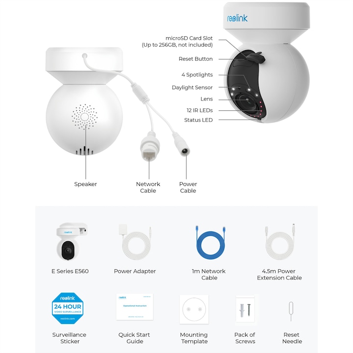 Actual product image Reolink E Series E560-4K 8MP (3840 x 2160 pixels)
