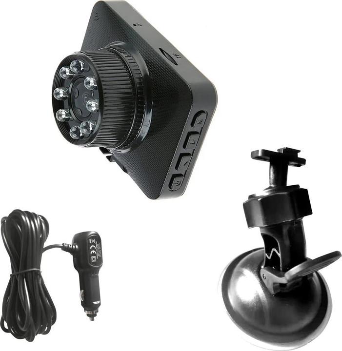 Actual product image Manta Wideorejestrator DVR302H HD (Built-in display, GPS receiver, Wi-Fi, Accelerometer, Night vision, Bluetooth, Rechargeable battery, HD)