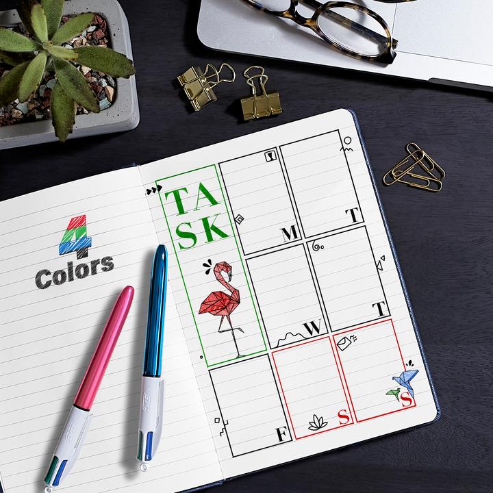 Actual product image Bic 4 Colours Shine (1x)