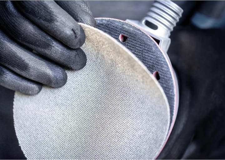 Actual product image Bosch Professional Zubehör Expert M480 sanding net for random orbital sander, 150 mm, G 220, 5 pieces (220)