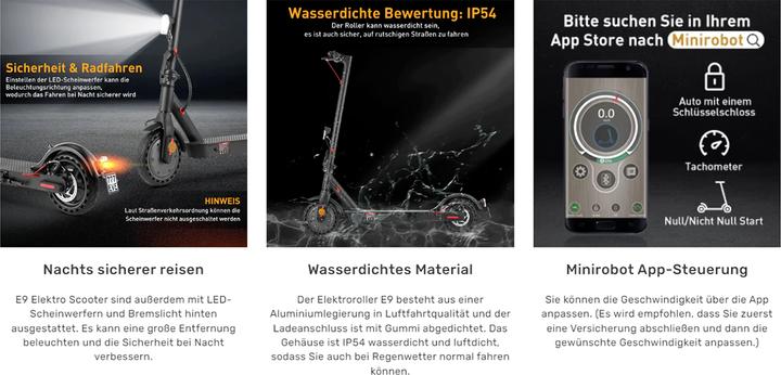 Actual product image Isinwheel E9 PRO (20 km/h, 30 km)