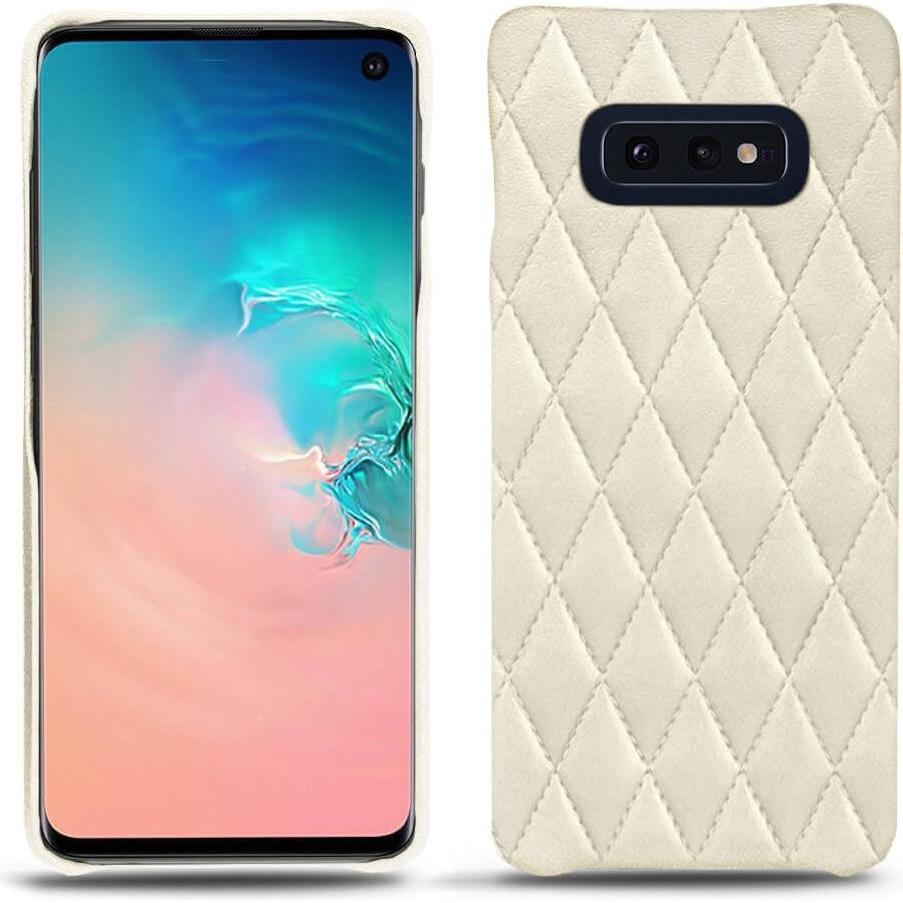 Noreve Lederschutzhülle (Samsung Galaxy S10e), Smartphone Hülle, Weiss
