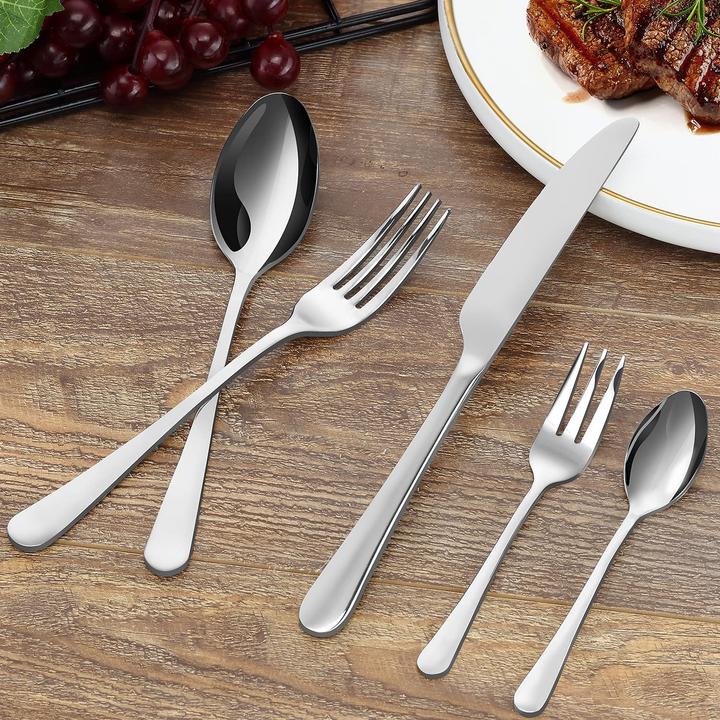 Immagine prodotto Bewos Set di posate per 6 persone, 30 pezzi (30 Pezzo/i, Set di posate)