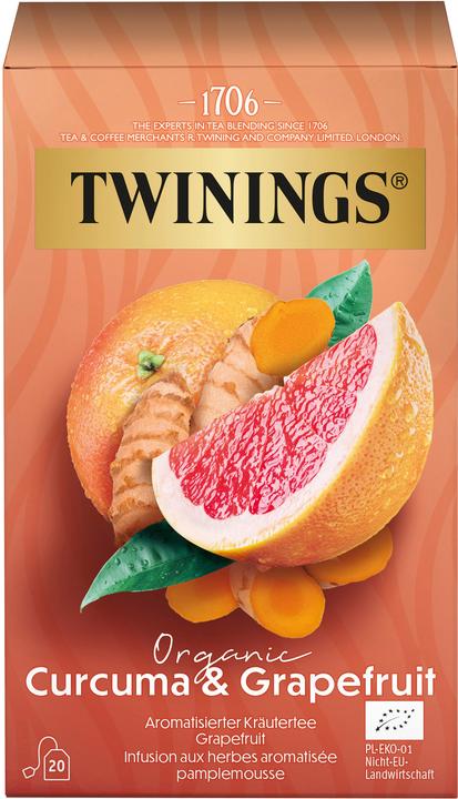 Immagine prodotto Twinings Curcuma & Pompelmo Biologico 20 Btl 2 g (40 g)