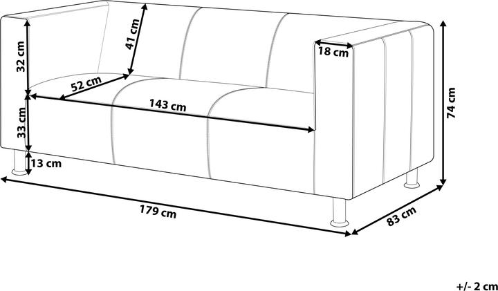 Produktbild Beliani Floro (3-Sitzer)