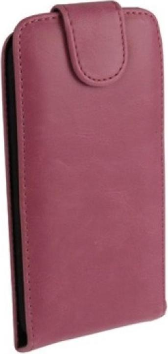 Produktbild König Design Schutzhülle Flip Tasche für Handy HTC One M7 Rosa (OnePlus X)