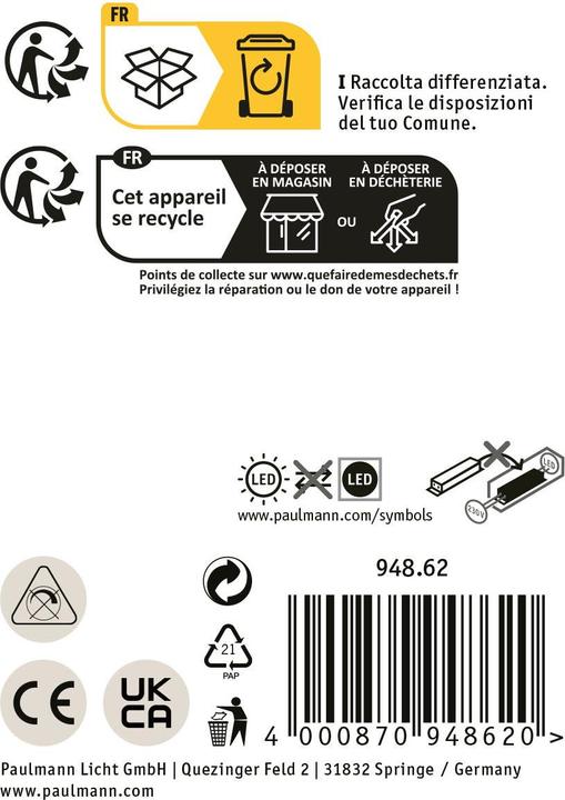 Produktbild Paulmann Caissa (700 lm, IP44)