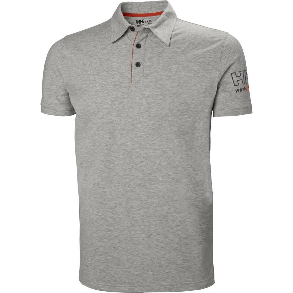 Helly Hansen Workwear, Arbeitsjacke, Marškinėliai HELLY HANSEN Kensington Polo, pilki 2XL (XXL)