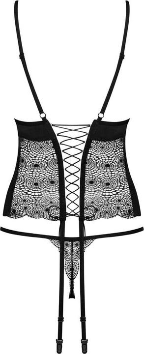 Produktbild Obsessive Sharlotte corset & thong black L/XL (L)