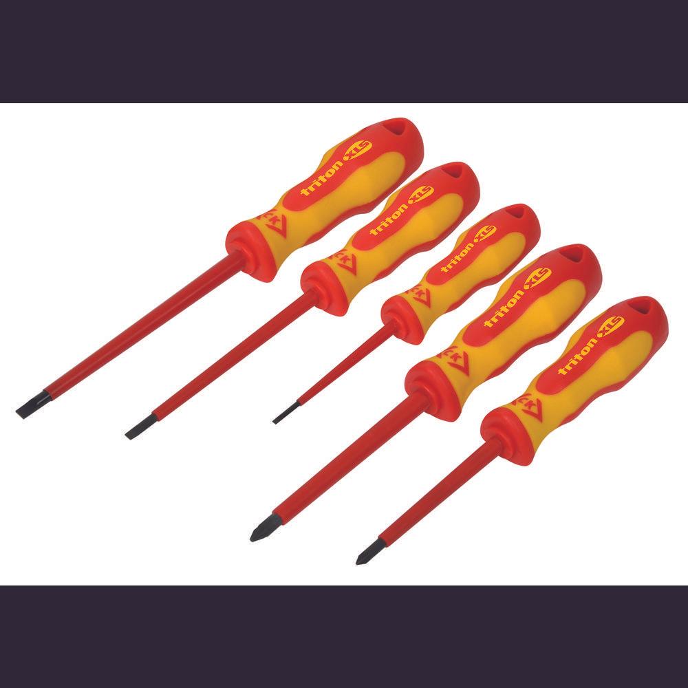 Thumbnail - C.K Magma, Schraubenzieher, VDE Schraubendreher-Set 5teili (Schlitzschrauben, Pozidriv-Kreuzschlitz (PZ))