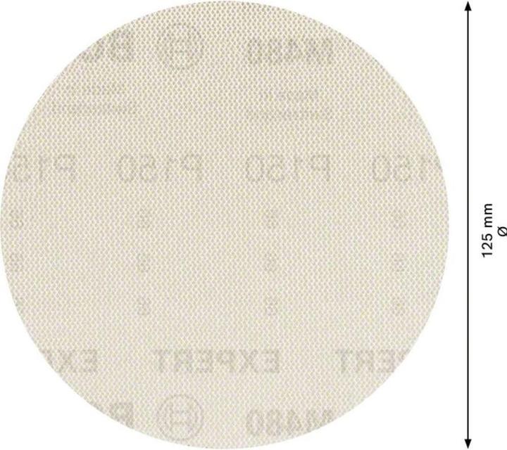 Actual product image Bosch Professional Zubehör Expert M480 sanding net for random orbital sander, 125 mm, G 150, 5 pieces (150)