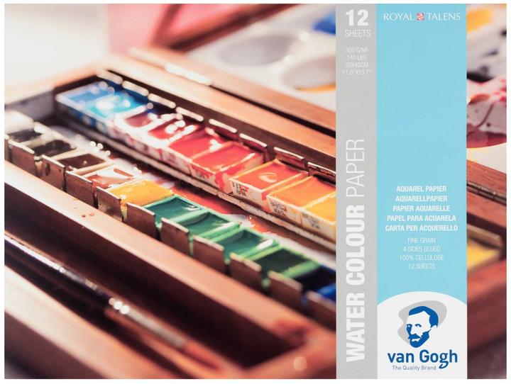 Actual product image Van Gogh watercolour paper 30 x 40 cm (30 x 40 cm, Plain)