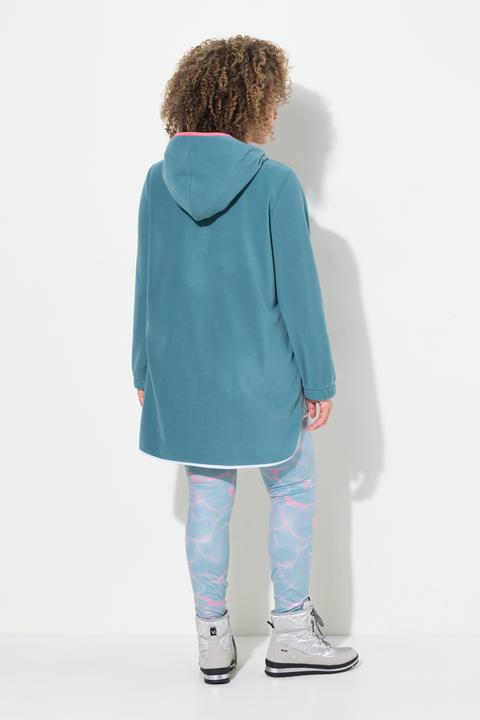 Produktbild Ulla Popken Fleece-Hoodie, Kängurutasche, Kapuze, Langarm (56)