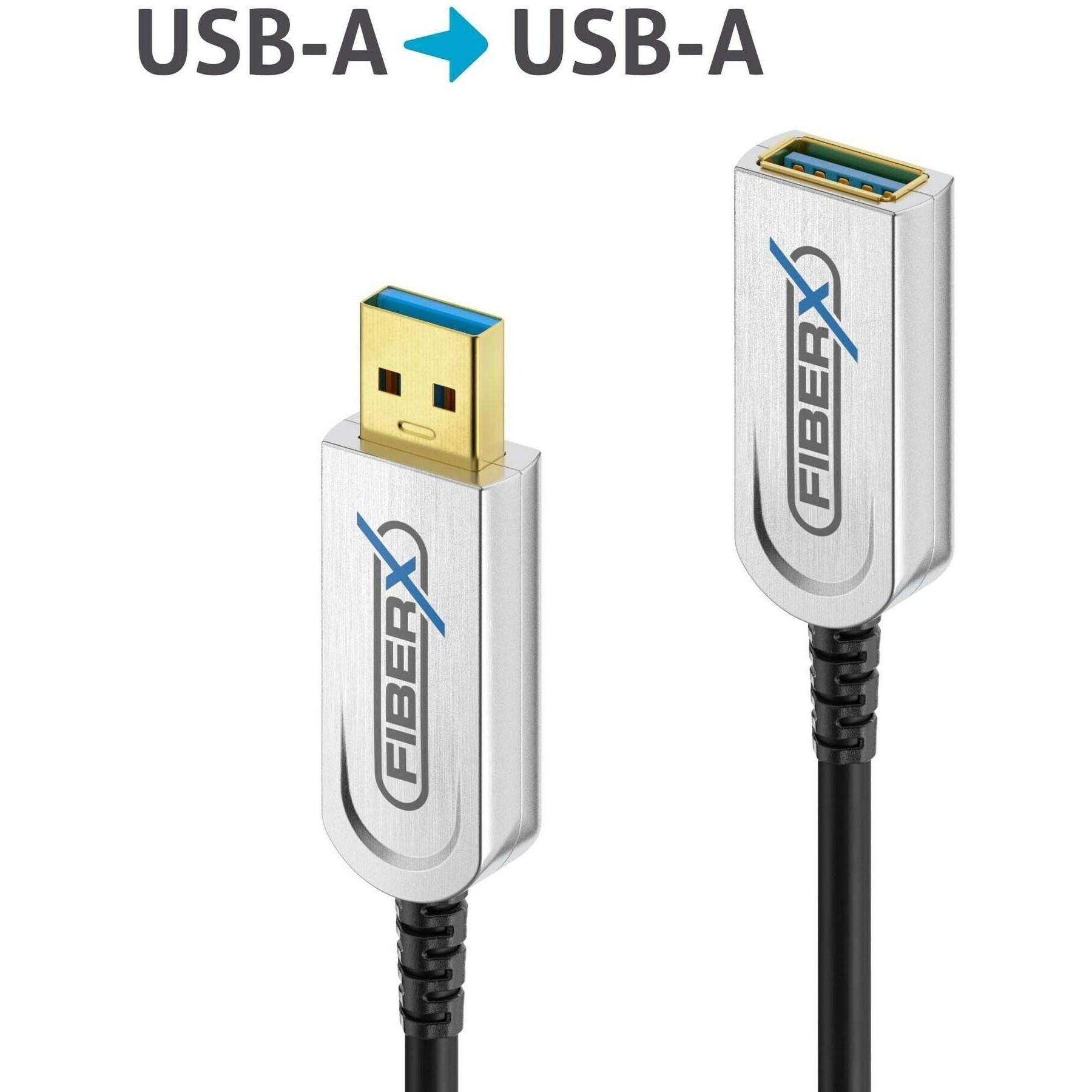 Thumbnail - Purelink FiberX Series - USB 3.1 Glasfaser Verlängerungskabel - 25m (25 m, USB 3.2 Gen 2), USB Kabel