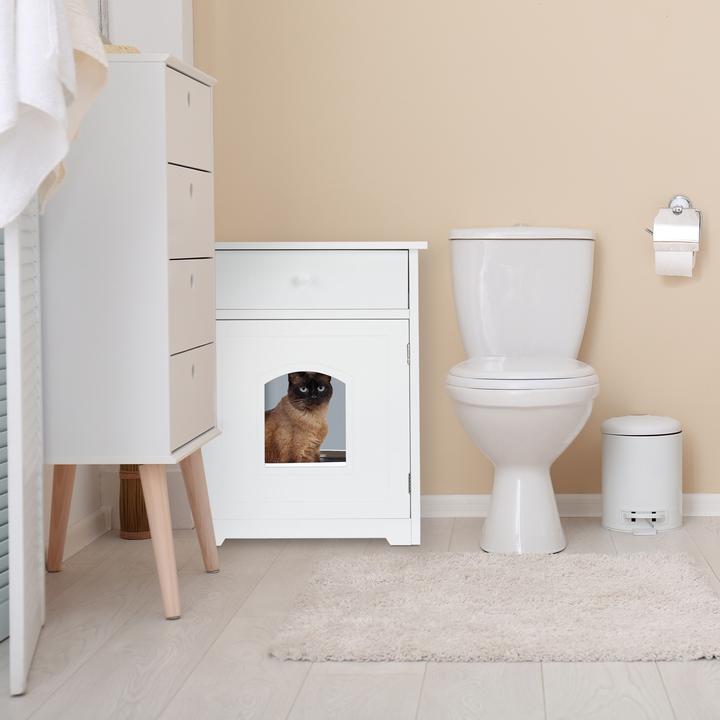 Immagine prodotto Relaxdays Mobiletto Lettiera per Gatti, con Cassetto (Lettiera per gatti chiusa)