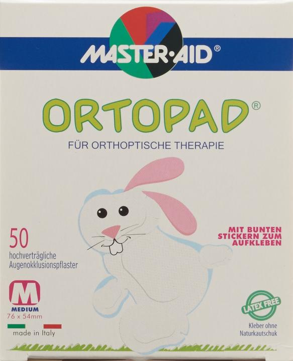 Image du produit Master Aid emplâtre occlusif medium blanc 2-4 ans (50 x)