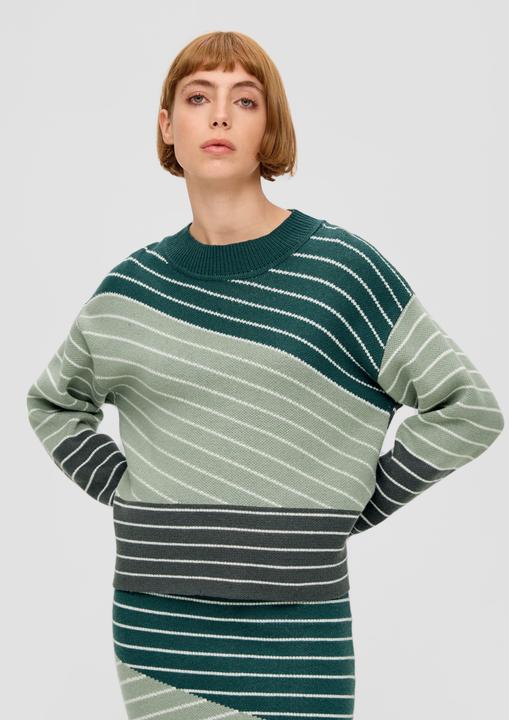 Immagine prodotto s.Oliver Strickpullover Strickpulli mit asymmetrischen Streifen (44)