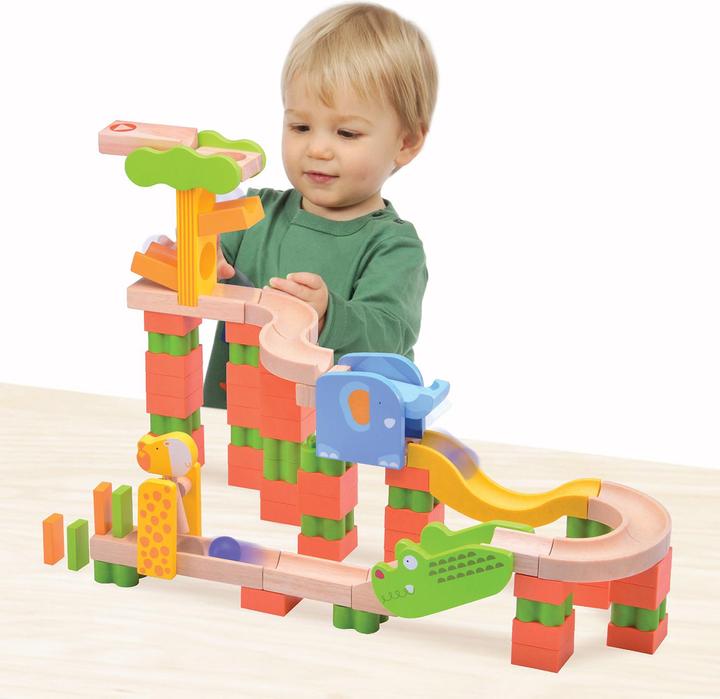 Actual product image Wonderworld WW TrixTrack marble run Safari Track