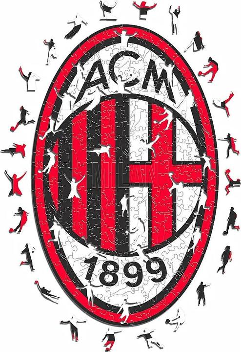 Actual product image Iconic AC Milan - Logo S (150 pieces)