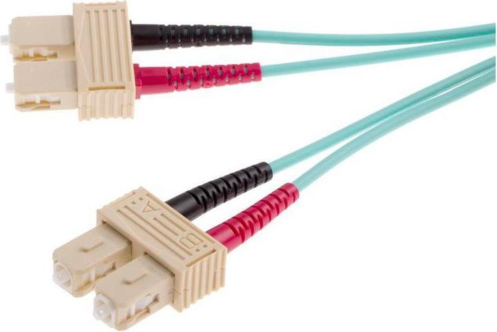 Image du produit RS PRO Cordon de brassage Multi Duplex SC - SC Aqua 2m (CAT6, 2 m)