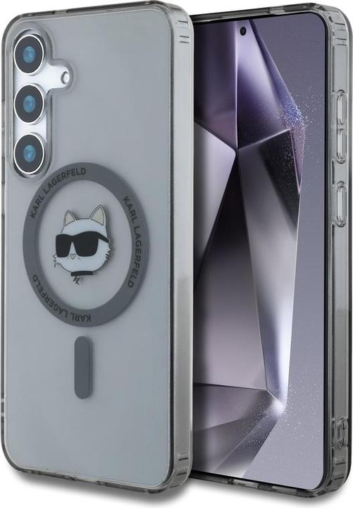 Image du produit Karl Lagerfeld Etui Button Choupette Head Printed Logo MagSafe Samsung Galaxy S25 Plus czarny (Samsung Galaxy S25)