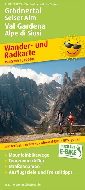 Actual product image Val Gardena, Seiser Alm / Val Gardena, Alpe di Siusi Hiking and Cycling Map 1 : 35 000 35000