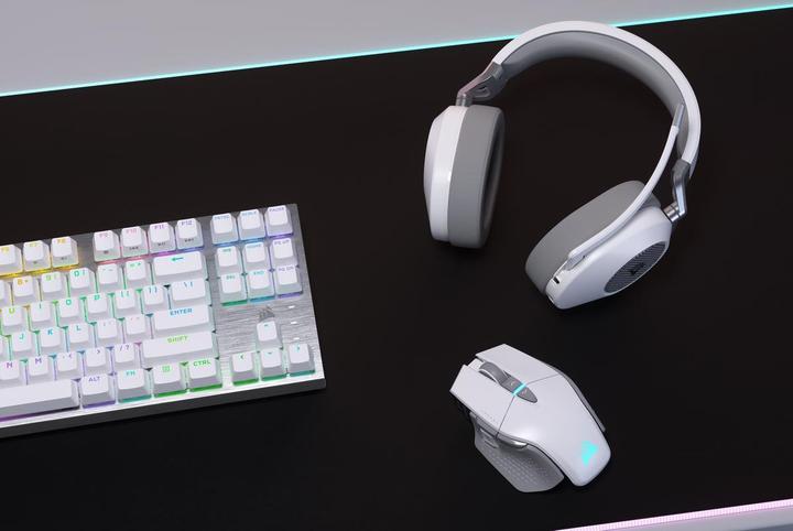 Actual product image Corsair HS65 WIRELESS Kopfhörer Kabellos im Ohr Gaming Bluetooth Weiss (Wireless)